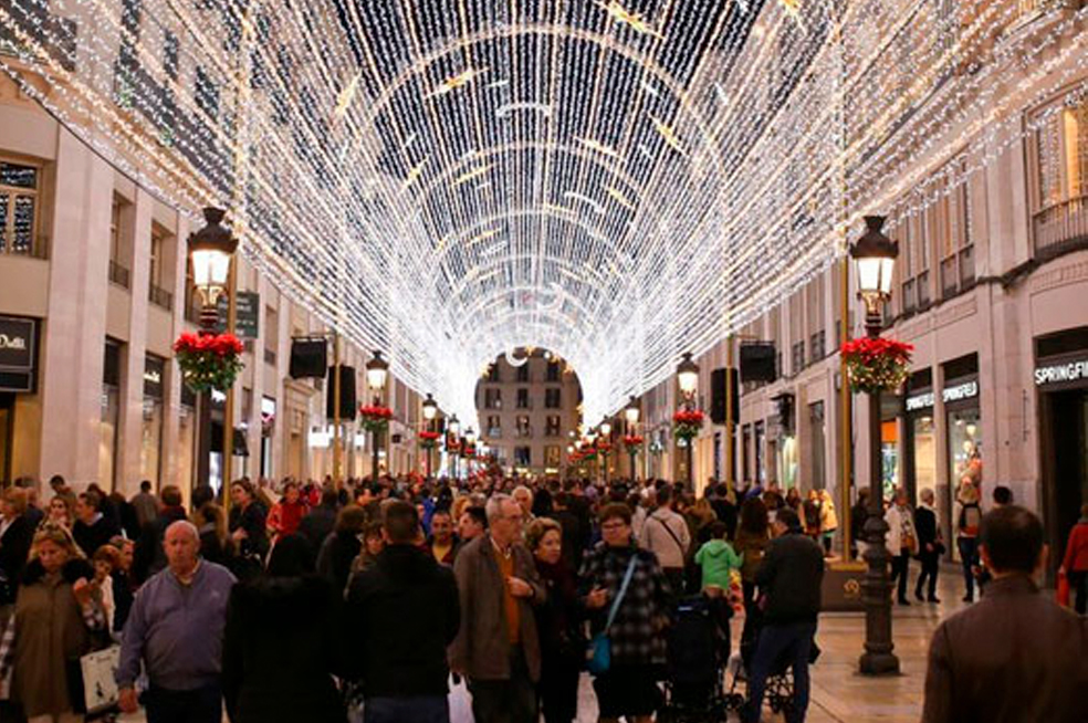 El alumbrado de Navidad de Málaga: luz, arte y tradición