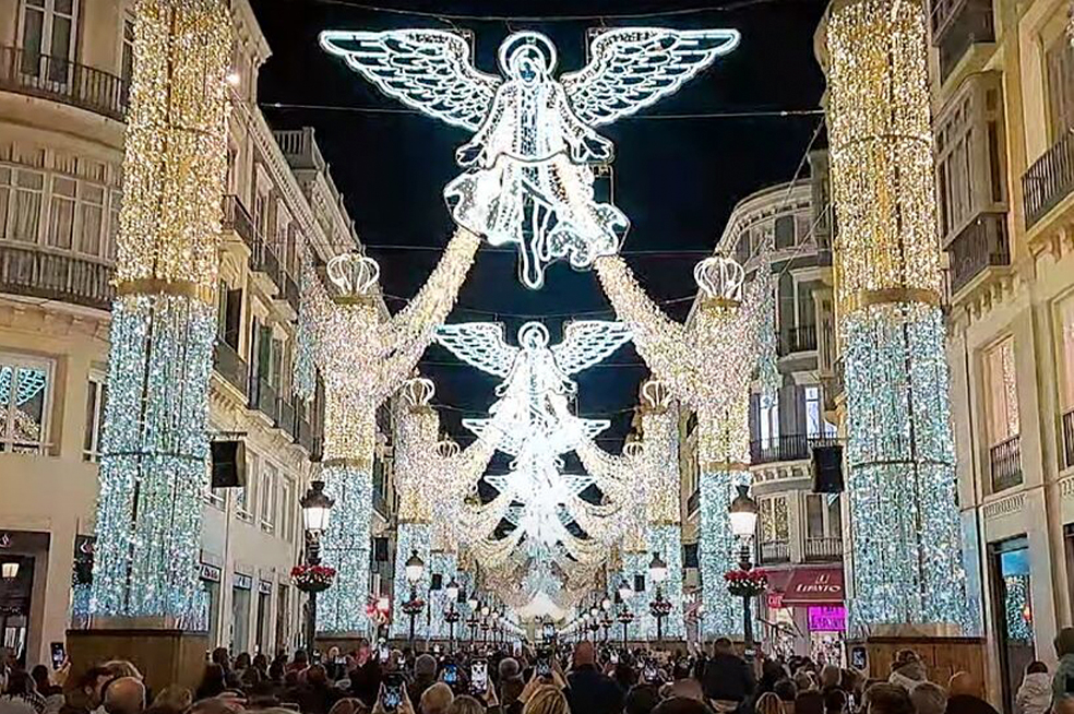 El alumbrado de Navidad de Málaga: luz, arte y tradición